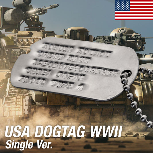 ドッグタグ　第二次世界大戦モデル　シングルバージョン